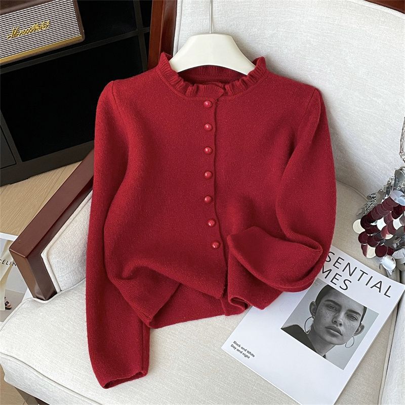 Advanced Top-feel Little Fragrance Ear Sweater Coat