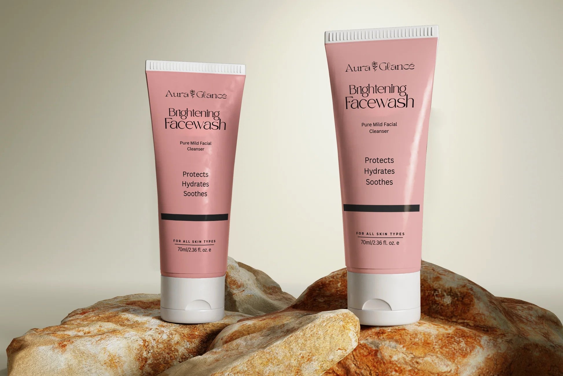 Product details of Aura Glance Brightening Facewash 70ml | Deep Cleaning, Hydrating | Antioxidant Face Wash for All Skin Types | Removes Impurities | face wash | use in personal care |