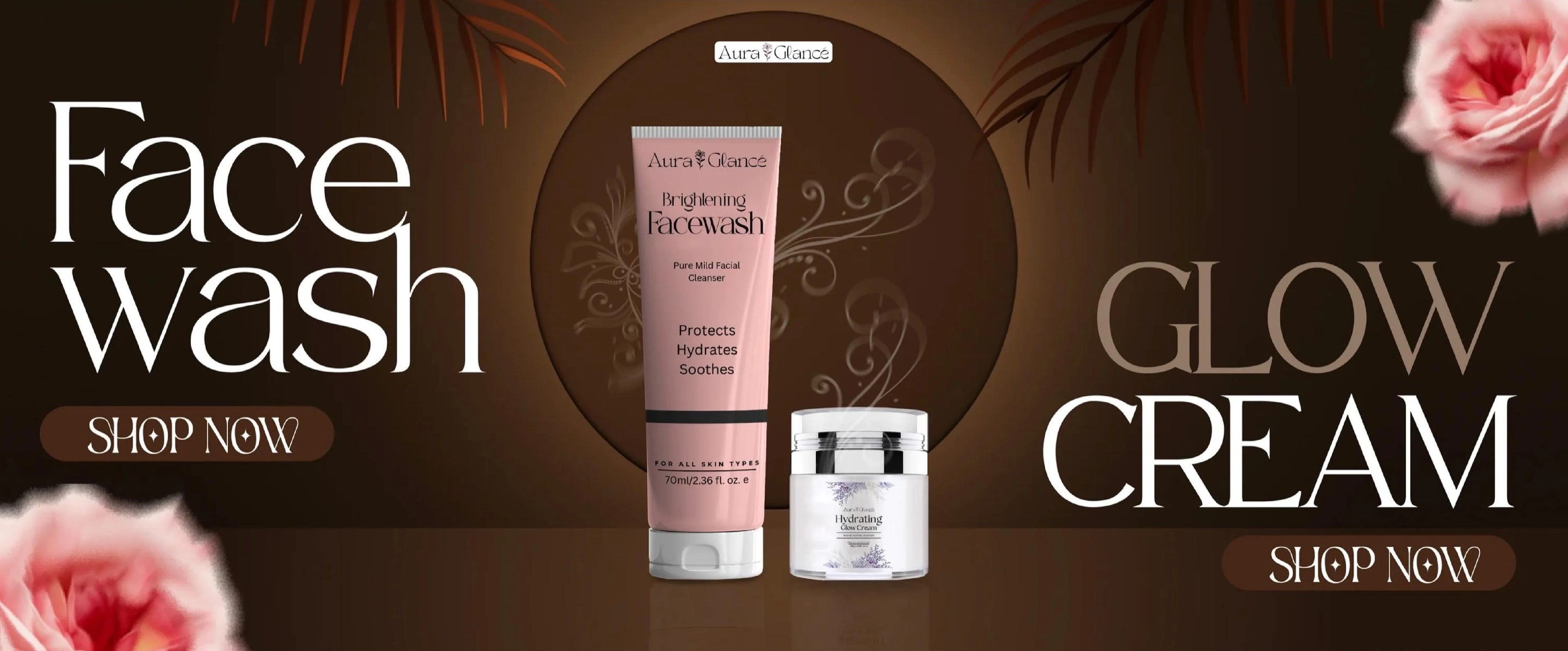 Product details of Aura Glance Brightening Facewash 70ml | Deep Cleaning, Hydrating | Antioxidant Face Wash for All Skin Types | Removes Impurities | face wash | use in personal care |