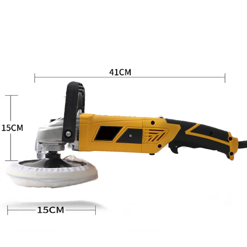 2000W Electric Polisher Car Sander Machine Kit Buffer Pad Sponge Polishing Waxer