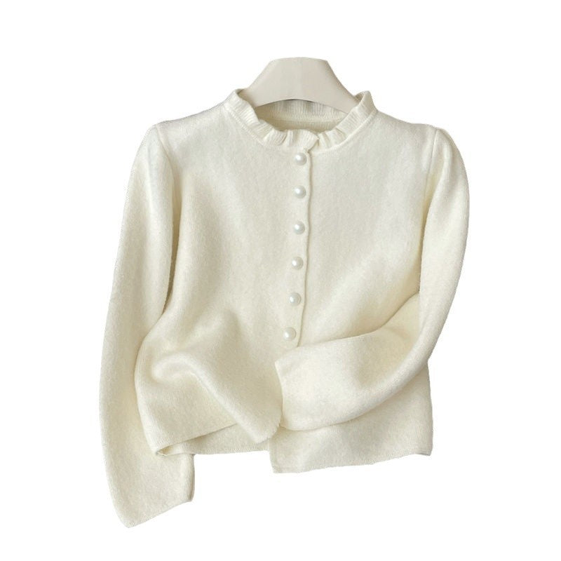 Advanced Top-feel Little Fragrance Ear Sweater Coat